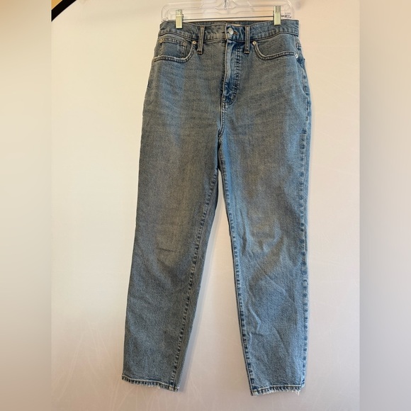 MADEWELL THE MOM JEAN IN BASLEY WASH SIZE 28 STYLE NH665 - Picture 6 of 12